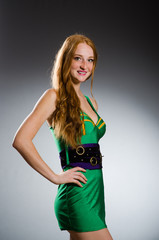 Woman in fashion clothing concept