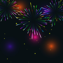 Fototapeta premium Colorful fireworks