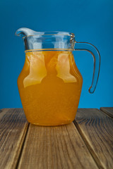 orange juice in a jug