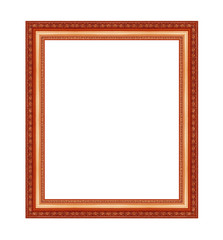 picture frame ancient  isolated on white background.