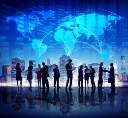 Fototapeta premium Global Business People Stock Exchange Concepts