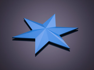 Blue abstract stars background
