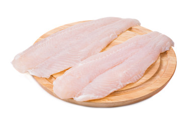 Fresh fillet of pangasius.
