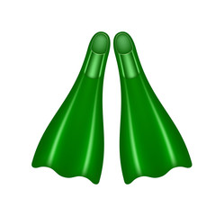 Flippers in green design