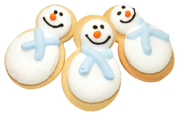 Christmas Snowman Biscuits