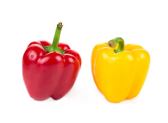 Red and yellow peppers