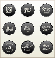 Elegant black label set