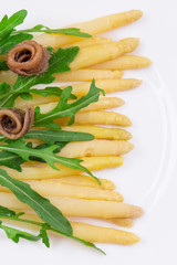 asparagus salad with anchovies.