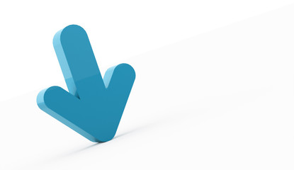 Blue arrows business concept