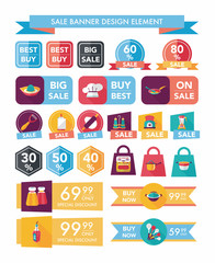 Kitchen sale banner design flat background,eps10