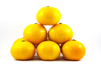 orange on white background