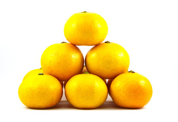 orange on white background