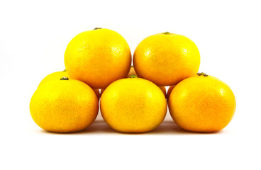 orange on white background
