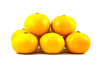 orange on white background