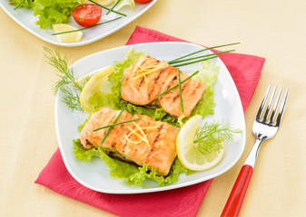 Salmone grigliato