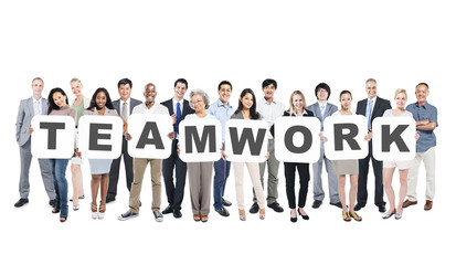 Multi-Ethnic Business People Holding Teamwork