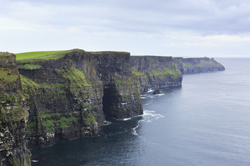 Cliffs of Moher and Atlantic Ocean.