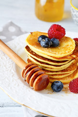  sweet pancakes on a plate