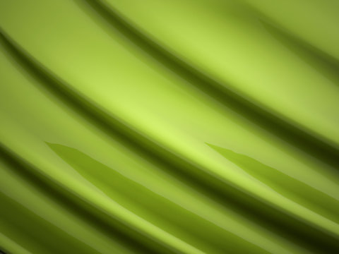 Green abstract satin