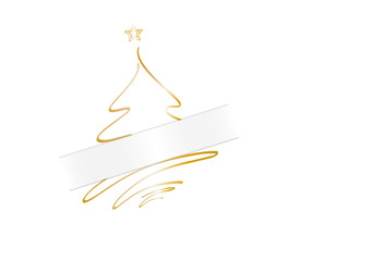 goldener weihnachtsbaum