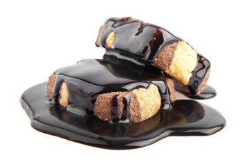 cake in a chocolate