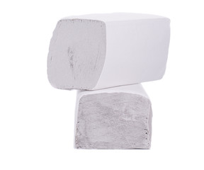 Folded disposable papers.