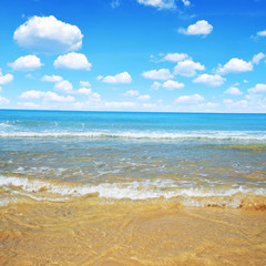 Blue sea and sky