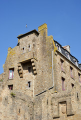 Fototapeta na wymiar Mont St Michel Architecture