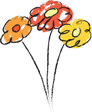 doodle flowers