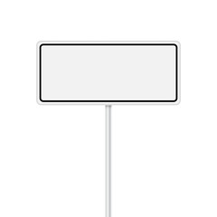 Vector set of signpost on isolated white background