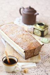 Earl Grey Loaf Cake with Dried Cranberries and Raisins