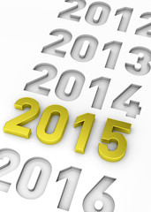 NEW YEAR 2015 - 3D