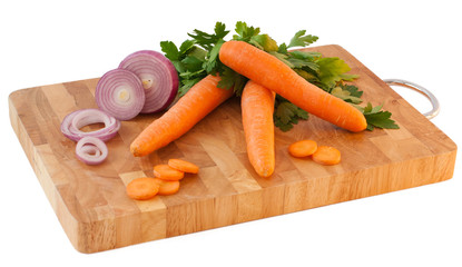 Obraz na płótnie Canvas Carrots and parsley