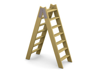 Ladder and Success Concept - 3D