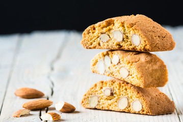 Cantuccini, typical tuscan biscuits or cookies.