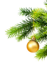 Christmas decoration isolated on the white