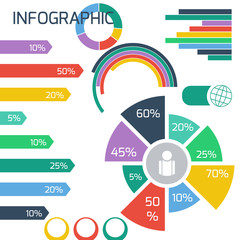 Infographics icons and elements for presentation