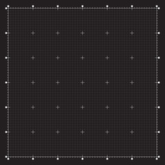 Grid for modern virtual technology user interface HUD
