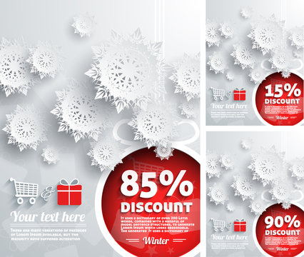 Merry Christmas background discount percent