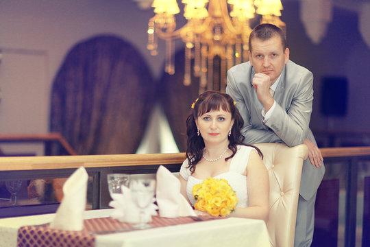 bride and groom wedding banquet restaurant