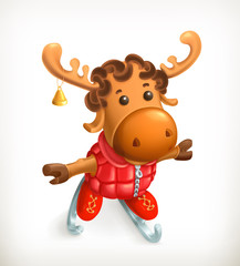 Reindeer, vector icon