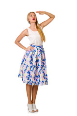 Woman in fashion clothing concept