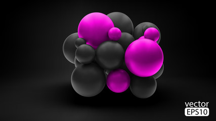 3D concept illustration. Vector template