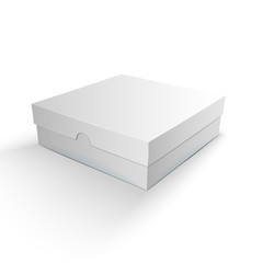 White Product Package Box Illustration