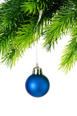 Christmas decoration isolated on the white