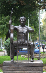 Monument to Soviet singer, songwriter, poet and actor Vladimir