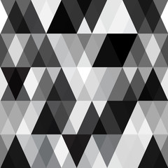 black and white abstract geometry pattern