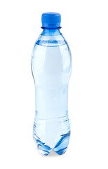 carbonated water in the bottle