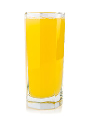 orange juice in the glass