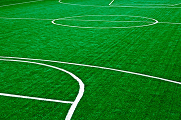 Obraz premium Markings on synthetic sports ground 4